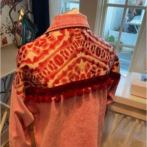 Beautiful rose denim jacket